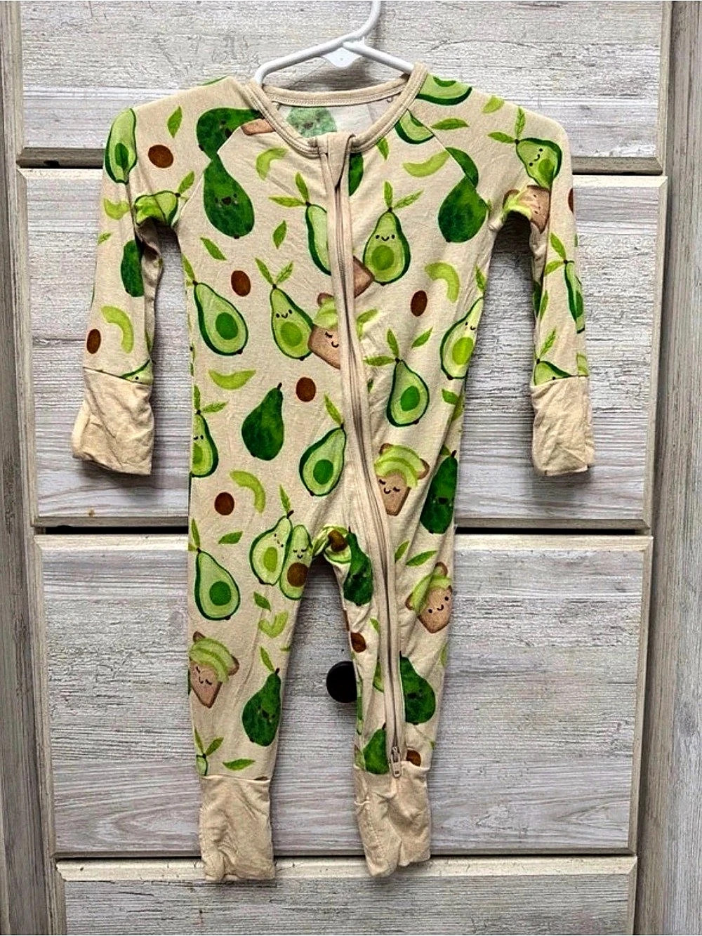 Avocado Toast Zippy Little Sleepies 0-3m